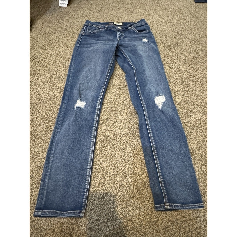 Ladies SuperDry Imogen Slim Leg Faded‎ Blue Jeans W26 L30